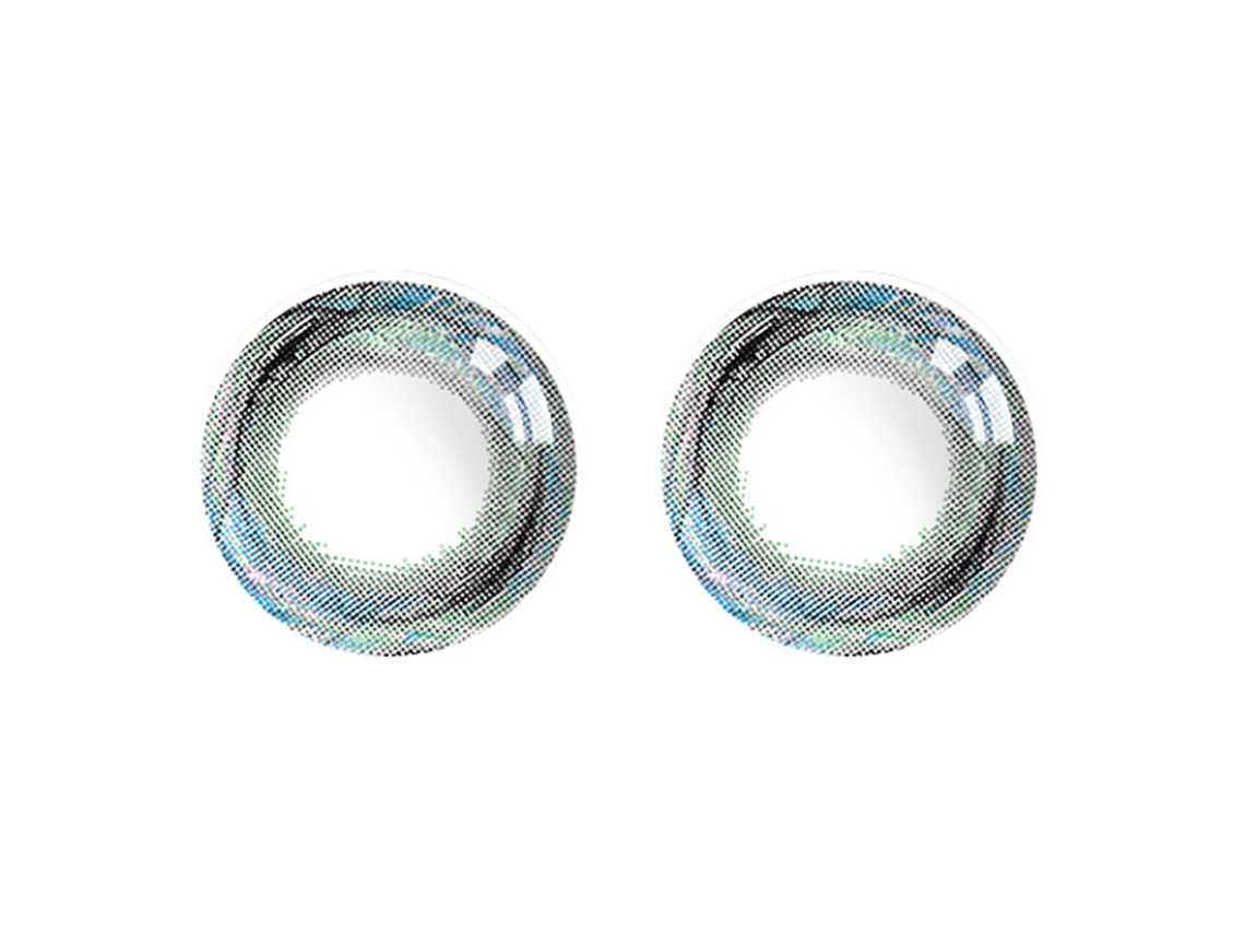 Lentes de contacto azules anuales
