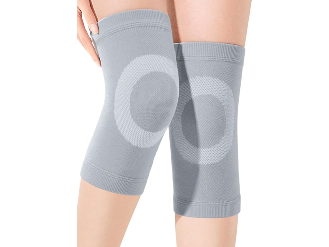 Rodilleras Digitallab para proteger del frío y aliviar el dolor de rodilla, 20 cm, talla XL, 65/80 kg, un par (gris)