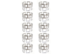 Conjunto de Servilletas de Mesa QTTVBTNA Servilleteros Decoración Mesas Plateado - 10pcs (23x10x5)