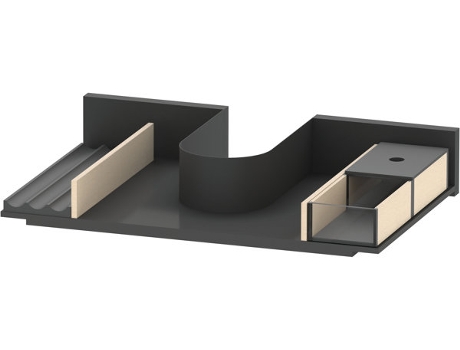 Sistema de equipamiento DURAVIT adecuado para ancho de armario 645mm incl. recorte de sifón Posición derecha
