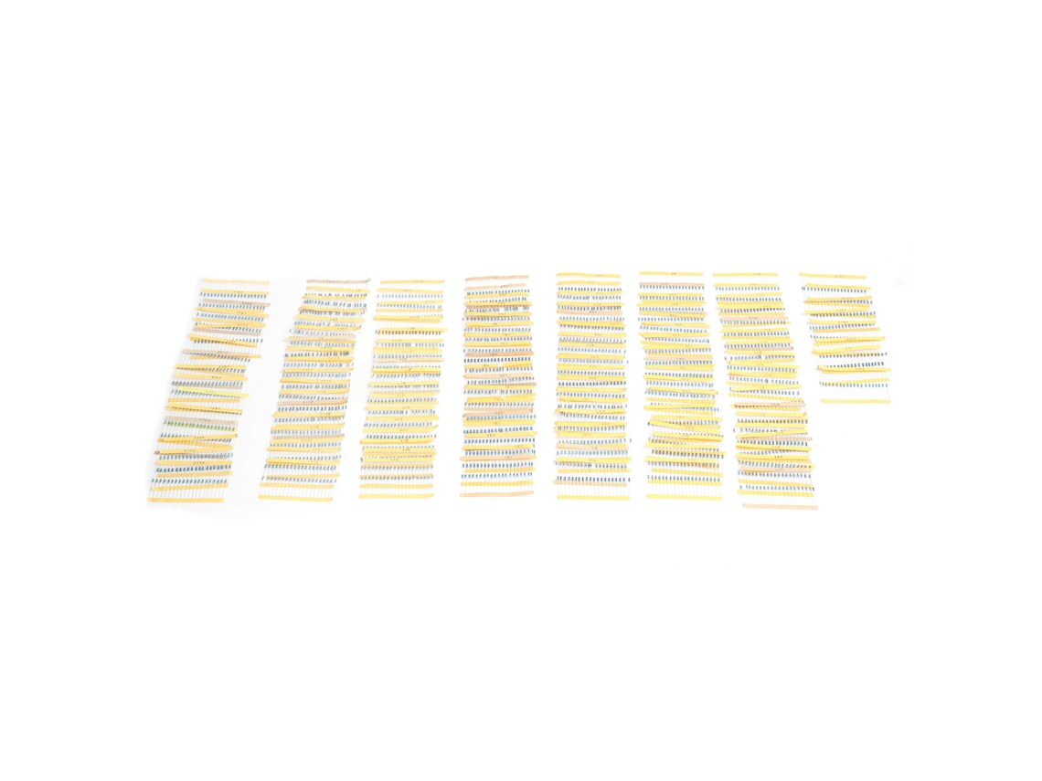 Kit De Resistencias De Película Metálica 2600 Piezas 130 Valores 1ω-3mω 1/4w Componentes Electrónicos