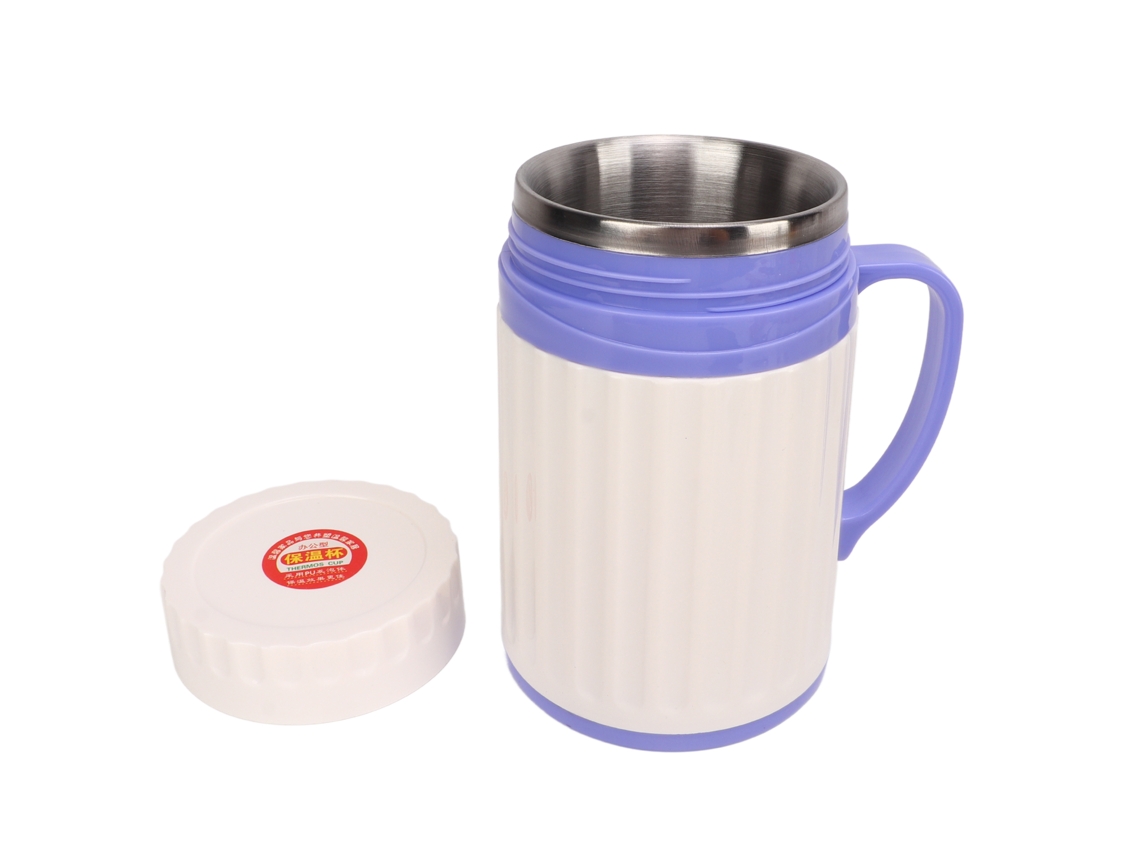 Recipiente De Acero Inoxidable De 650 Ml Para La Recolección De Semen De Cerdo, Con Tapa Aislante Y Bandas Elásticas, Para Uso Veterinario.