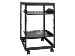 Rack abierto de 15u con profundidad ajustable para equipos de red y AV Tekmaquinas