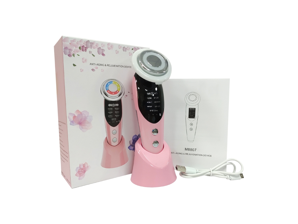 Dispositivo de belleza facial 7 en 1 con microcorriente para lifting y rejuvenecimiento Mdug