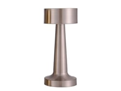 Lámpara De Mesa Led Moderna Recargable, Inalámbrica Y Ajustable Con Barra De Luz Nocturna Blo Plateada