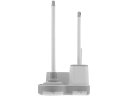 Kit de limpieza para inodoro: cepillo y ventosa, blanco y gris, juego de cepillos para inodoro