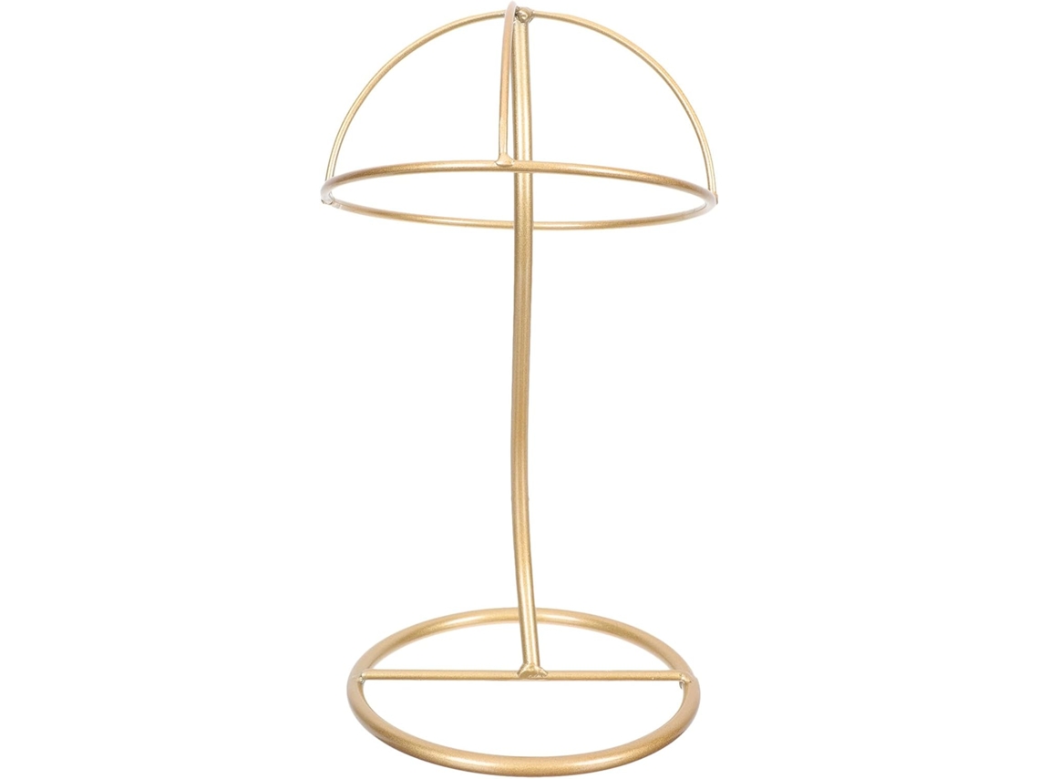 Soporte para sombreros de hierro chapado en oro GOKOCO