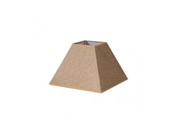 Pantalla Piramide Divos E27 Marron 40dx18dx28h Saco-yute