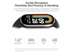 Pulsera inteligente Xiaomi Smart Band 8 con NFC, 150 modos, luz negra y dorada