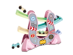 Pista De Carreras Con 4 Coches: Juguete Educativo Interactivo Para Niños De 1 A 3 Años.