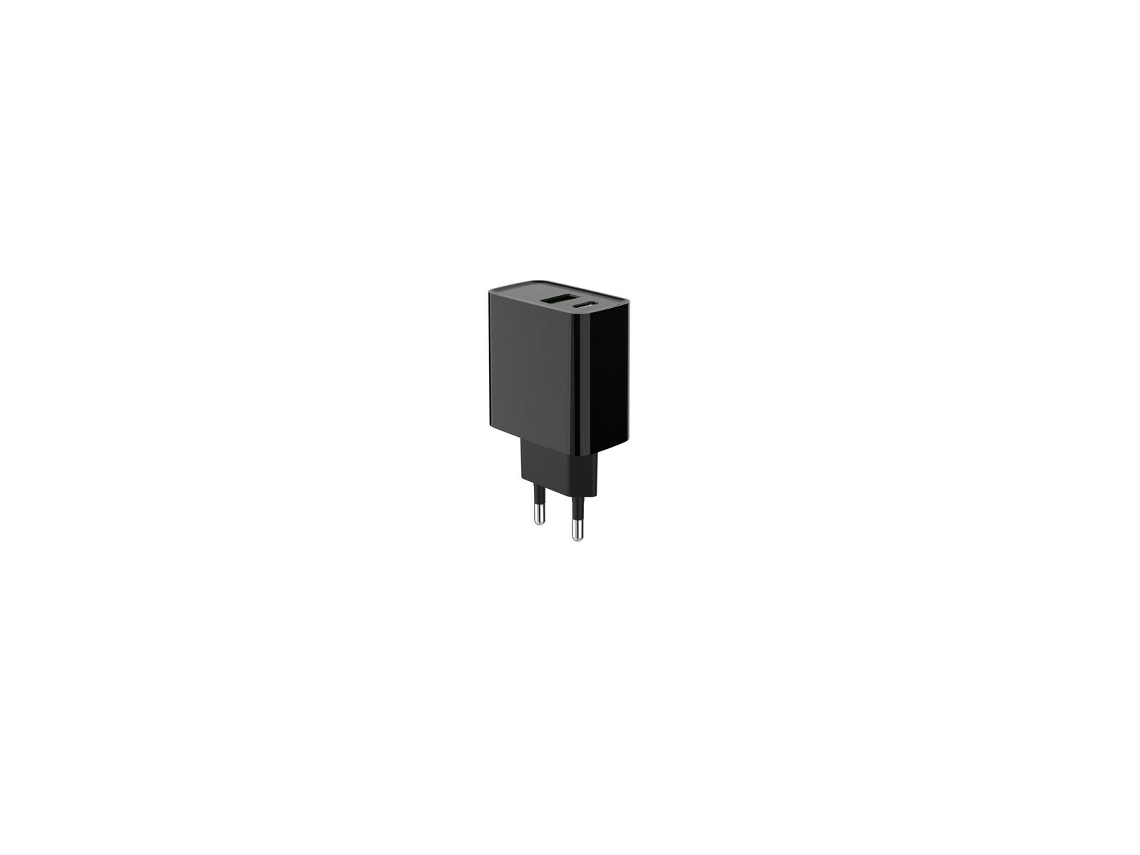Cargador de Pared NO NAME TA-UC-PDQC20-01-BK (Negro - USB-C x 1 - Enchufe EU)