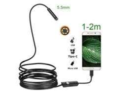 Endoscopio Android 3 En 1 De 5,5 Mm Con Usb/micro Usb/tipo C