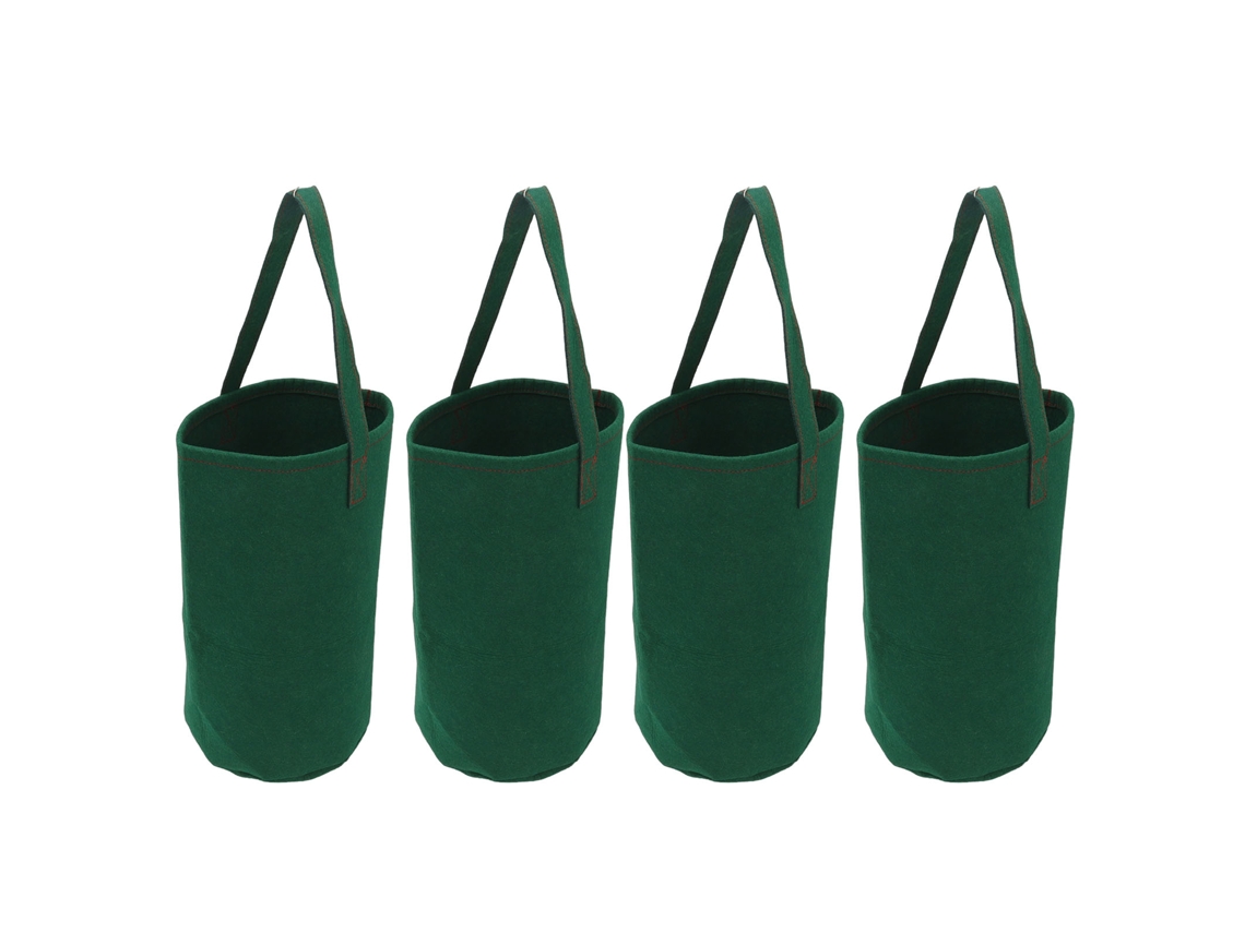 4 Bolsas De Cultivo Invertidas Para Tomate, Fresa Y Plantas Herbáceas Colgantes.