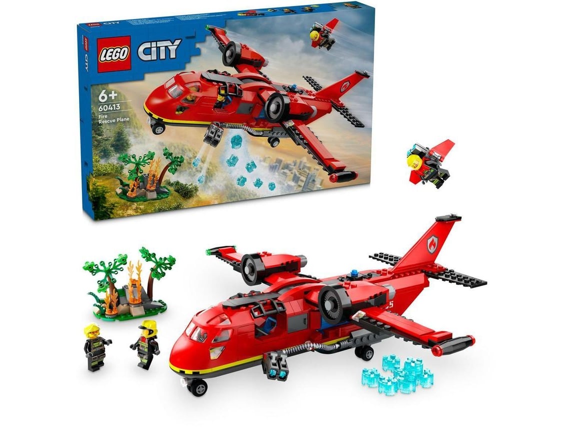 LEGO City: Avião de Resgate dos Bombeiros (478 peças)