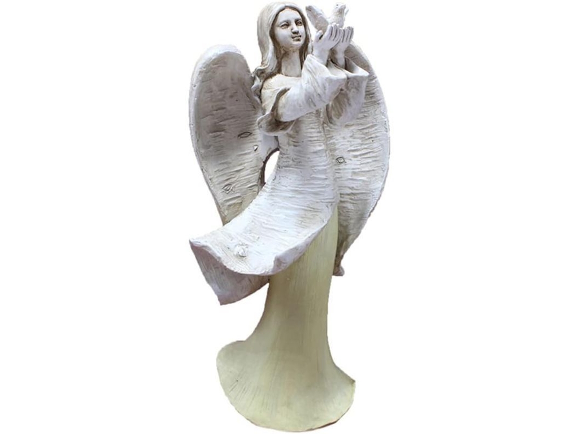 Estatua De Ángel Con Alas De La Paz Para Patio Interior Y Exterior.