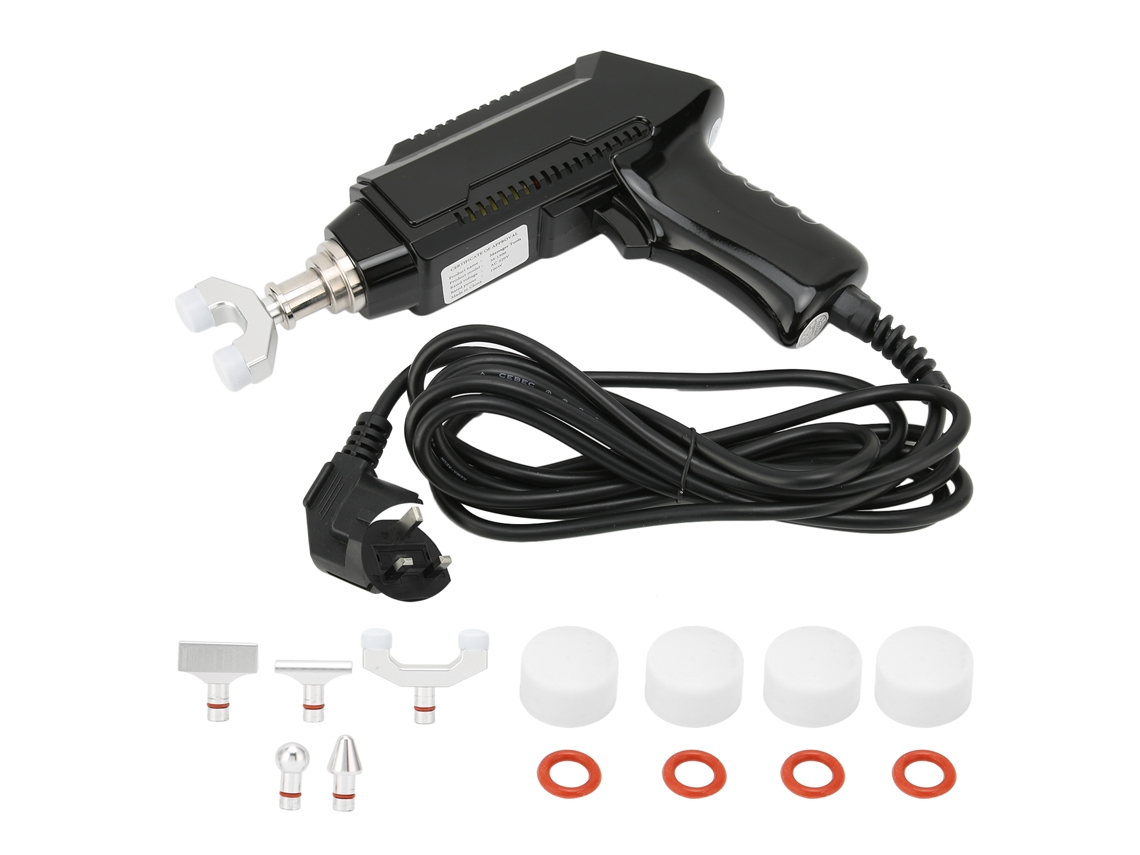 Masajeador eléctrico de columna ajustable con 30 niveles de intensidad. Herramienta quiropráctica Laopipfu.