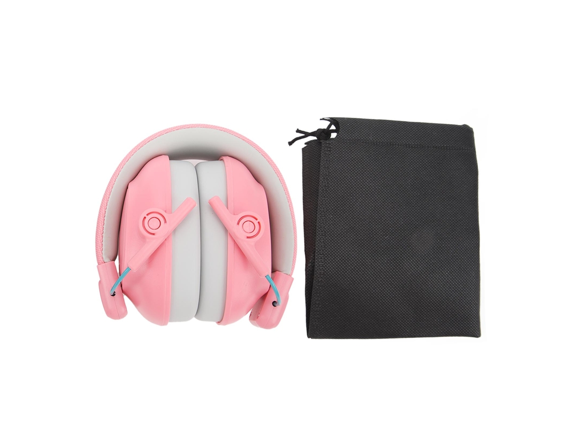 Auriculares con reducción de ruido de 25 dB, protección auditiva antirruido para tiro y poda, color rosa