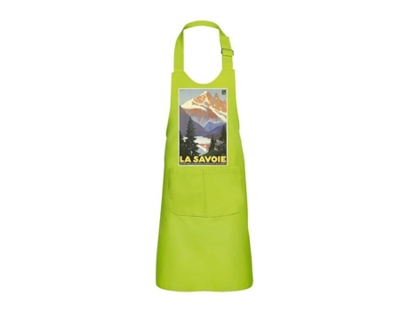 Delantal infantil 2 bolsillos de cocina vert la savoie mon