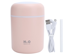 Mini humidificador LED rosa colorido de 300 ml, humidificador de escritorio USB para coche, oficina, dormitorio Truyuety