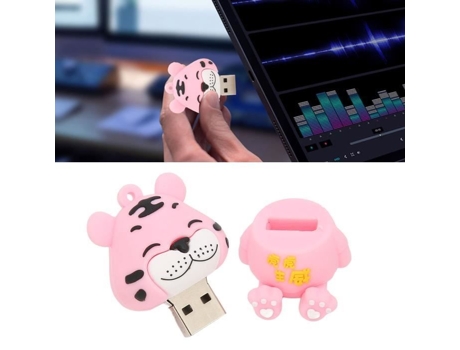 HURRISE Memoria USB Apariencia de Tigre Tecnología de Computación Los Tigres Dan a Luz 128 Gb de Energía