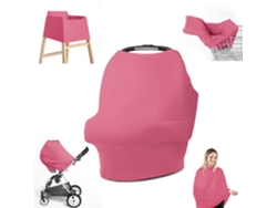 Funda De Lactancia, Funda Protectora Multifuncional Transpirable Para Cochecito De Bebé, Funda Para Cesta, Rosa Claro Rojo Chrui