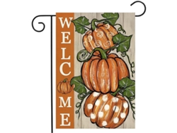 Bandera de jardín de bienvenida de otoño, 12.0 x 18.0 in, doble cara al aire libre NEVEANCE