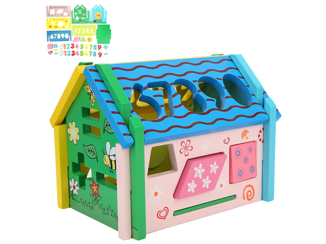 Juguete Educativo De Bloques De Madera Para Niños De 0 A 6 Años Con Juego De Emparejamiento De Formas.