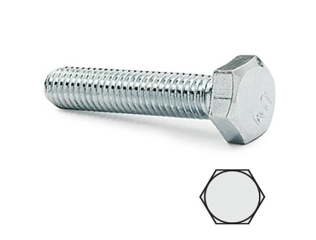 Tornillo cabeza hexagonal 933 zincado 8-75