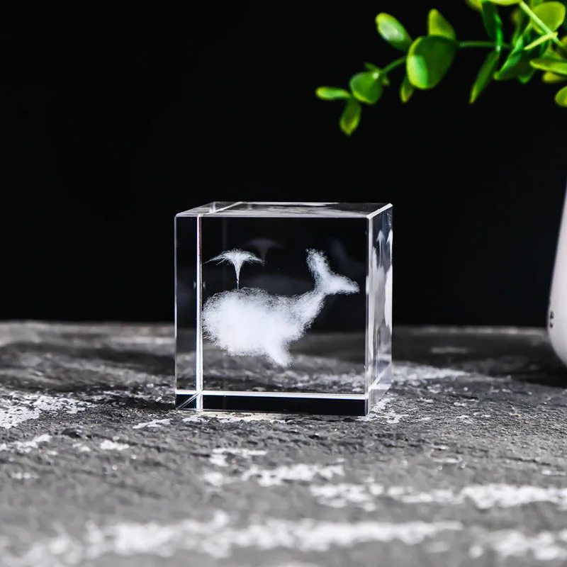 (estilo 15 40 Mm) Prisma De Vidrio Cuadrado De Cristal De 40 Mm Para Joyería, Cubo Grabado Con Láser 3d