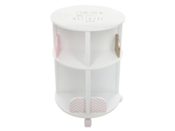 Estante Infantil Redonda Branco e Rosa Alt.59 Cm Rosa ATMOSPHERA Interior Designer