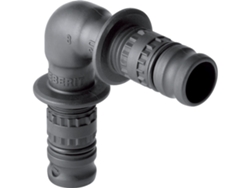 Mepla Ángulo 16 mm 90 grados PVDF GEBERIT 30 x 15 x 45