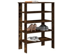 Zapatero | Armario Zapatero Madera Contrachapada Roble Ahumado 61x32x87,5 Cm