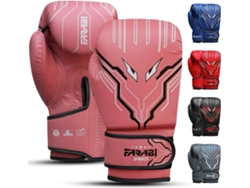 Guantes De Boxeo Para Niños Fk-3.6 - Rosa - Farabi Sports 6 Oz, Júnior Para Mma, Muay Thai, Saco De Golpeo Y Entrenamiento Para 5 A 10 Años
