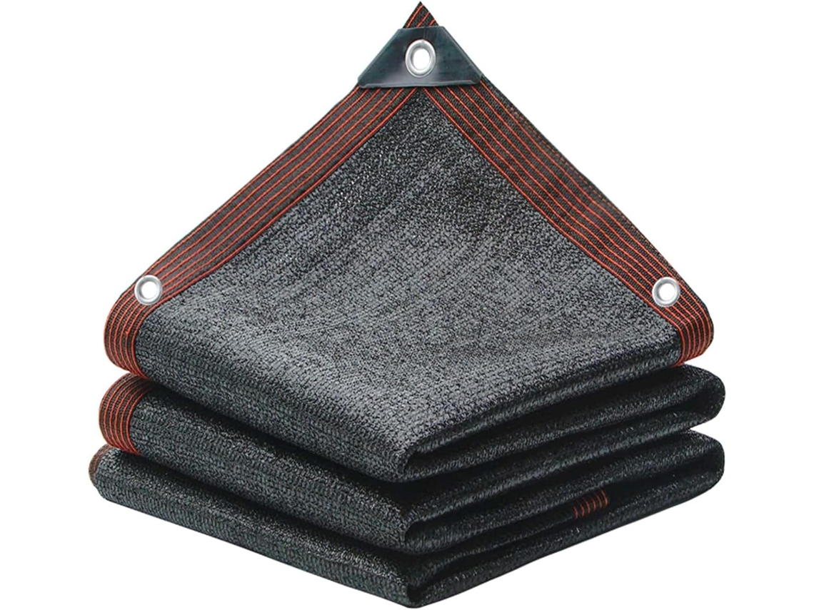 Diseño Mejorado La De Aluminio Tela Sombra Black Sun