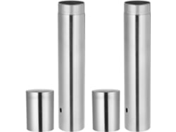 Juego De 2 Tubos Portadocumentos Impermeables De Acero Inoxidable De 35 X 3