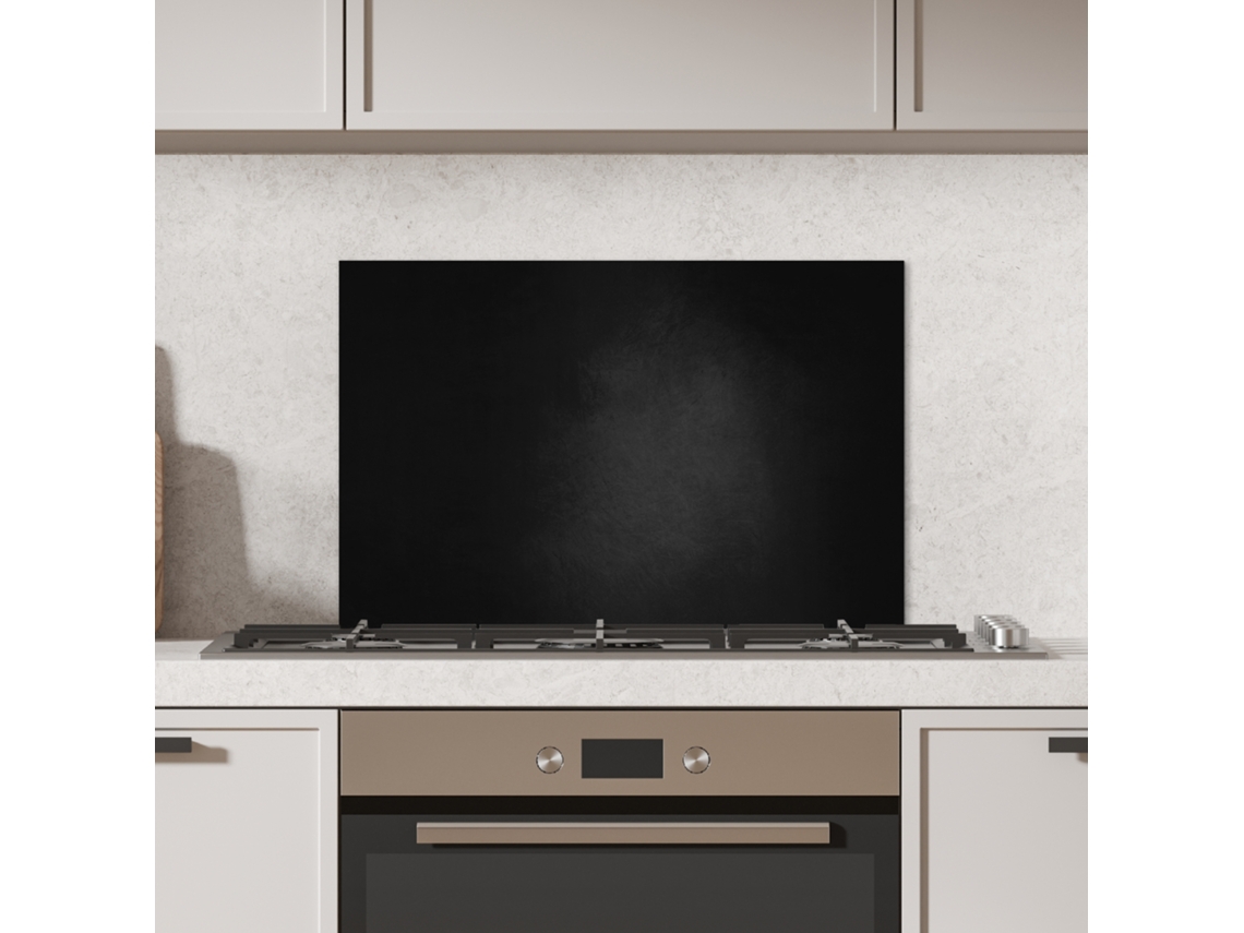 Panel antisalpicaduras para cocina - Negro - Gris - Texturizado - Industrial 70x50 cm