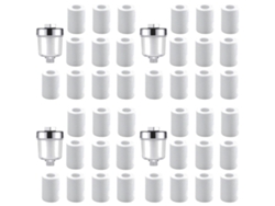 Kit con 4 filtros purificadores de agua universales para grifo de cocina, baño y ducha, fabricados en algodón PP. ELECTVAULT1