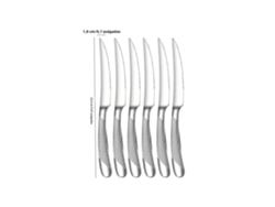 (juego De Cuchillos De 6 Piezas) Juego De Cubiertos De Acero Inoxidable Silver Star Diamond: Cuchillo, Tenedor Y Cuchara
