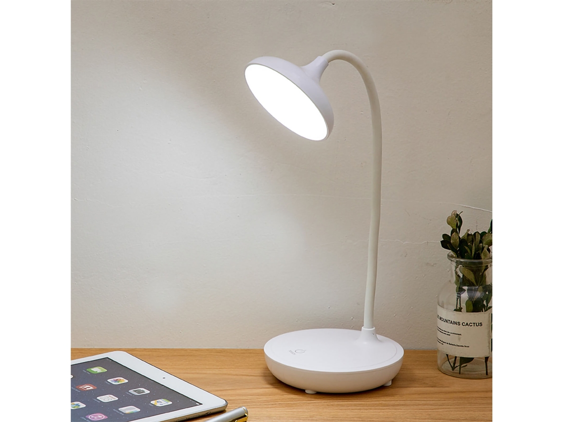 Lámpara De Escritorio Led Con Atenuación Táctil Tres Niveles, Protección Ocular, Usb, Luz Mesa Para