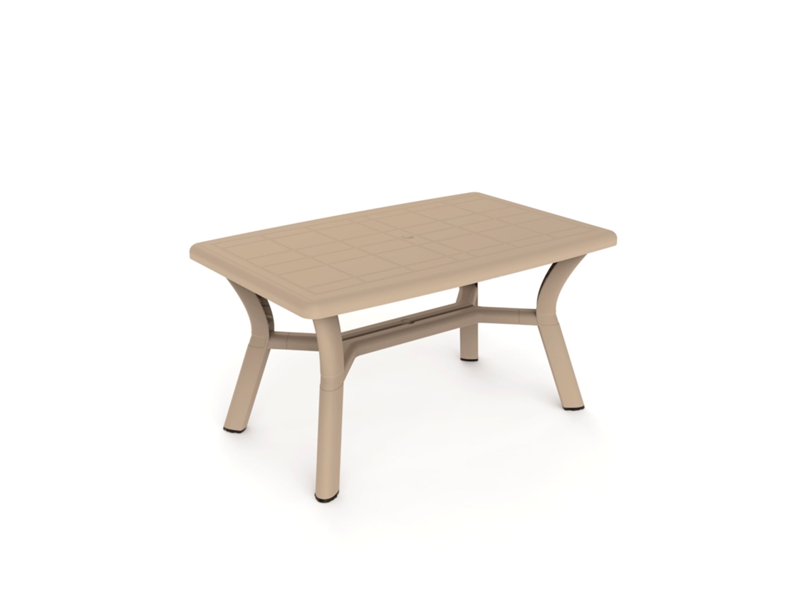 Mesa Rectangular Reciclada Exterior 140x90 Arena Dalia Garbar