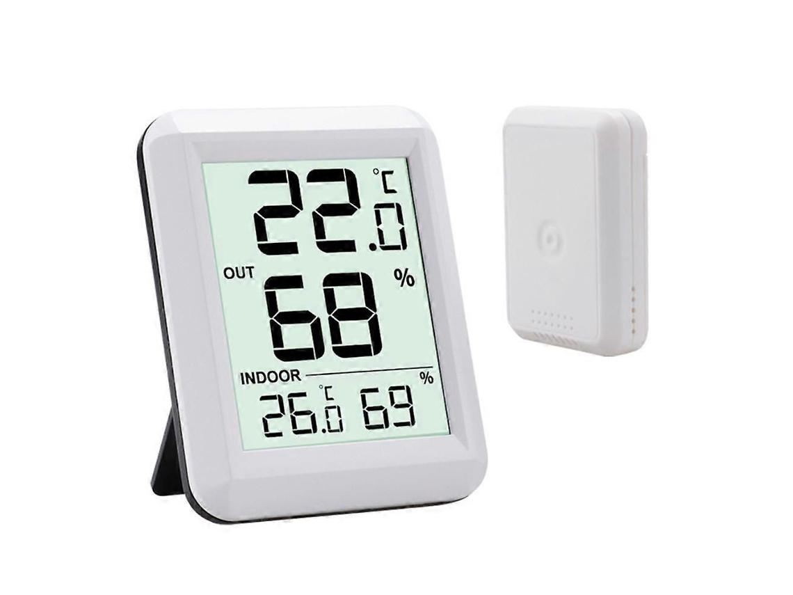 Termómetro de interior, higrómetro con sensor de audio, termómetro de interior, pantalla LCD Funk Disp Lay Groem, / interruptor, ideal para GOKOCO