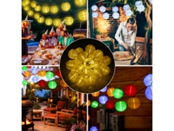 2026-luz De Fada Solar 6.5m 30 Leds Con 2 Modos, Ip44, Batería Recargable 400mah, Para Jardín Patio Fiesta Navidad