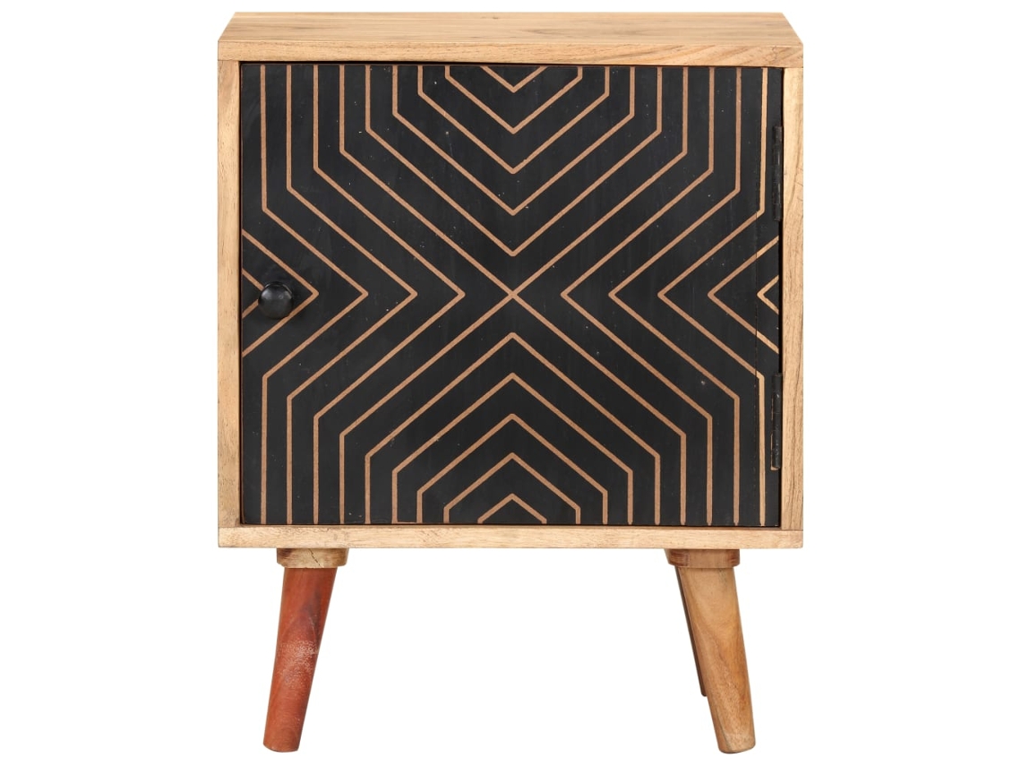 Maison Exclusive - Mesita De Noche De Madera Maciza De Acacia 40x30x50 Cm