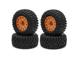 Neumáticos Con Llantas Para Coche Rc, 4 Unidades Para Camión Corto Slash K1 A Escala 1/10