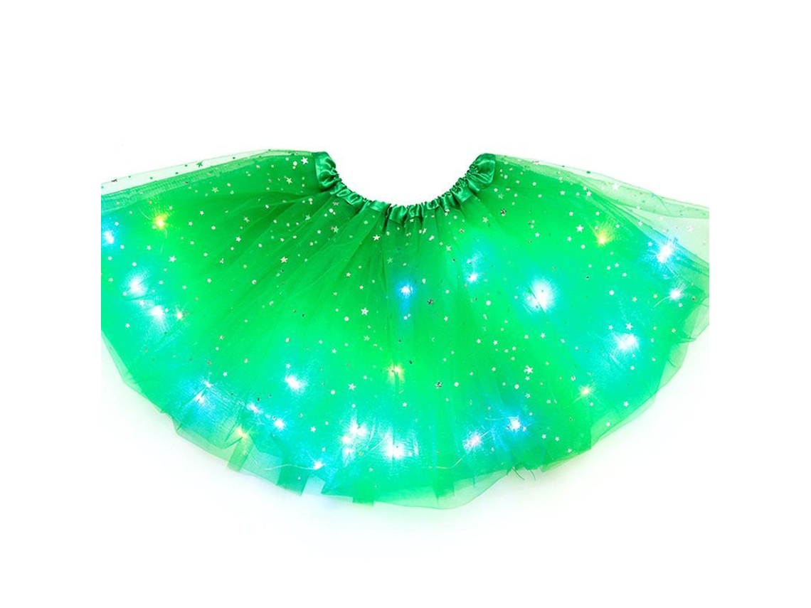 Falda de baile de tul con luces LED, modelo 2026, ideal para niñas. Vestido de ballet de princesa para festivales y ocasiones especiales.