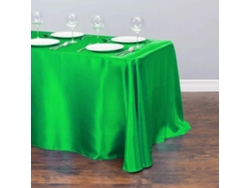 Toalha De Mesa De Cetim Sobreposta Para Festa