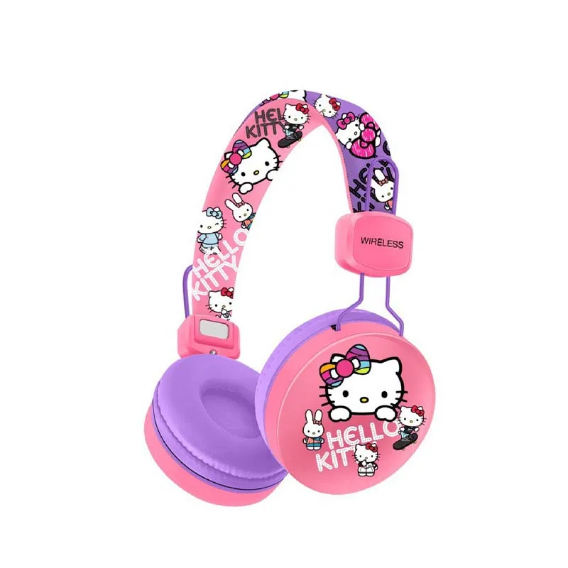 Auriculares Inalámbricos Bluetooth (hello Kitty) Para Niños, Estéreo De Alta Fidelidad Con Micrófono