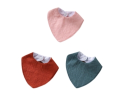 Baberos para bebé lindos y funcionales, 3 piezas, fáciles de limpiar, solución para la baba, baberos impermeables para regurgitación, mantenga a su bebé limpio.