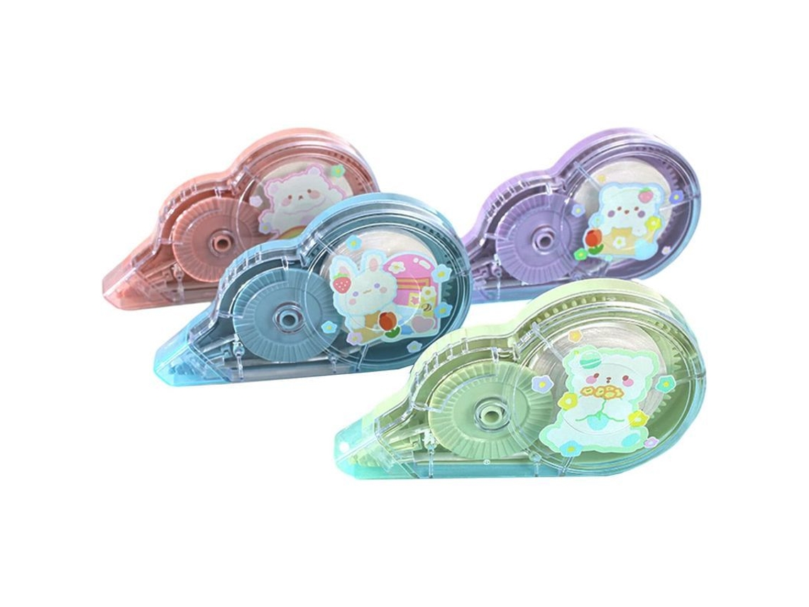 4 Paquetes De Cinta Correctora Blanca De 1180 Pulgadas, Ideal Para Estudiantes De Escuela Y Para Quienes Estudian En Casa.