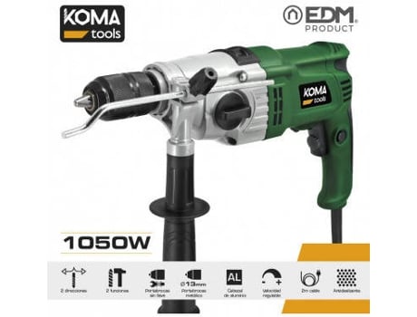 Taladro Percutor 1050W 13X39X26Cm KOMA TOOLS